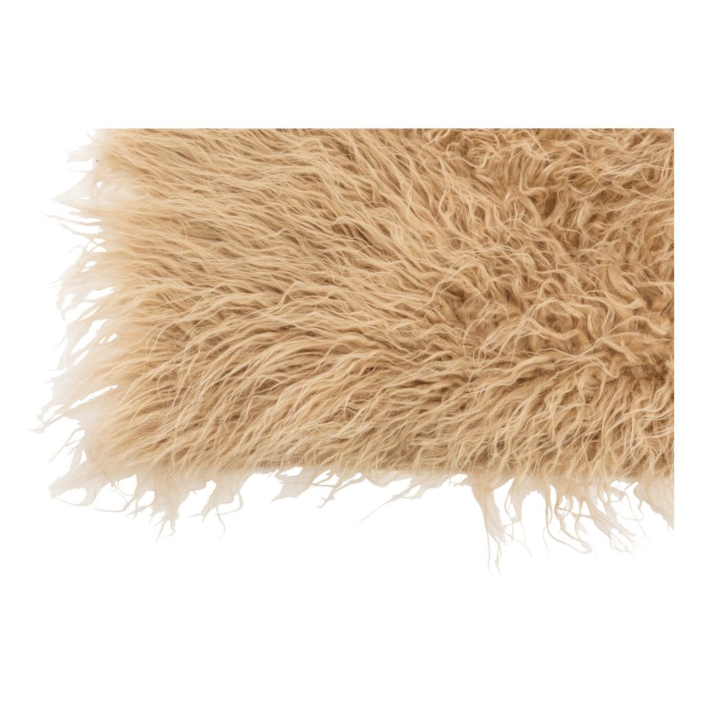 Tapis Acrylique Poils Longs Beige - Designix