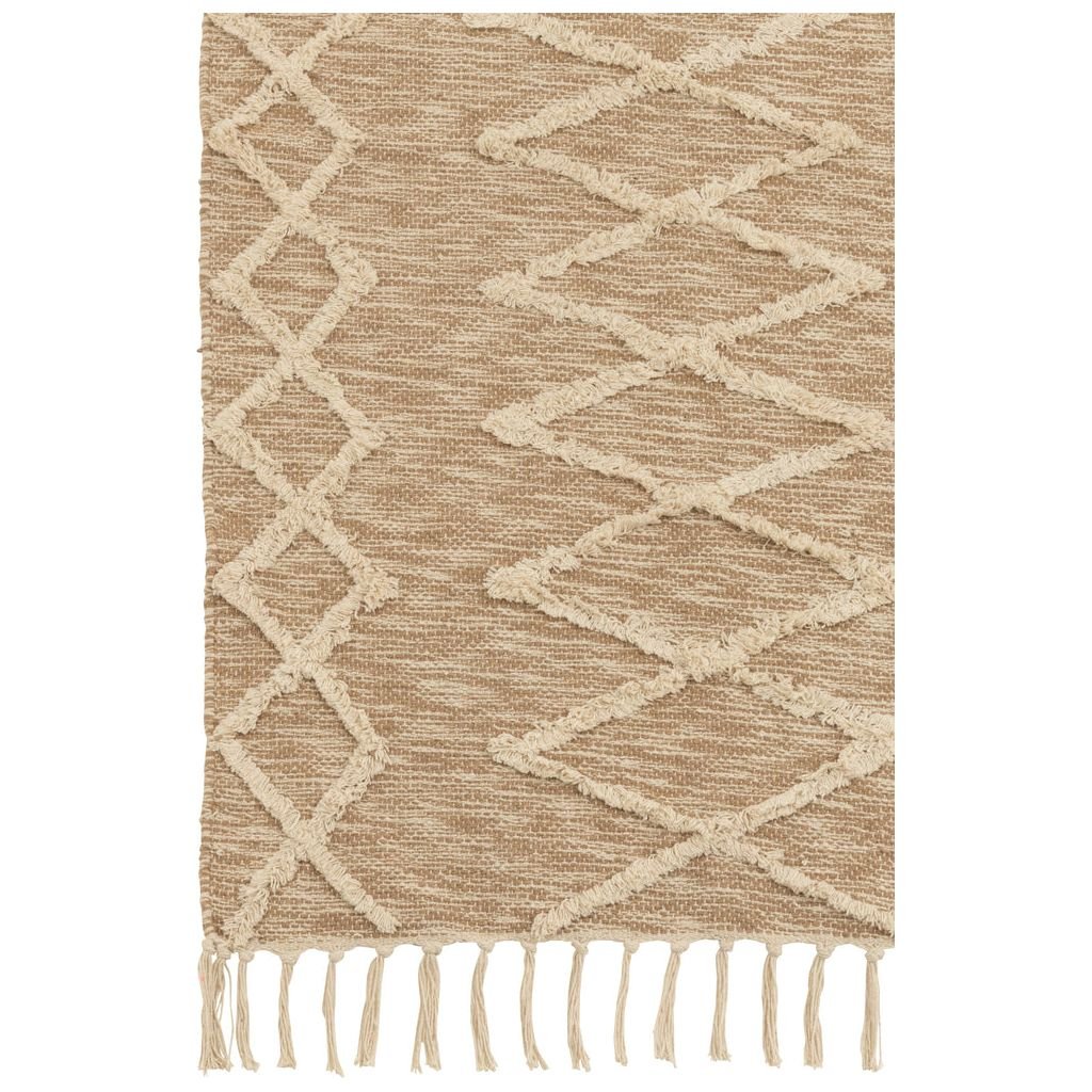 Tapis Coton Beige Zita - Designix