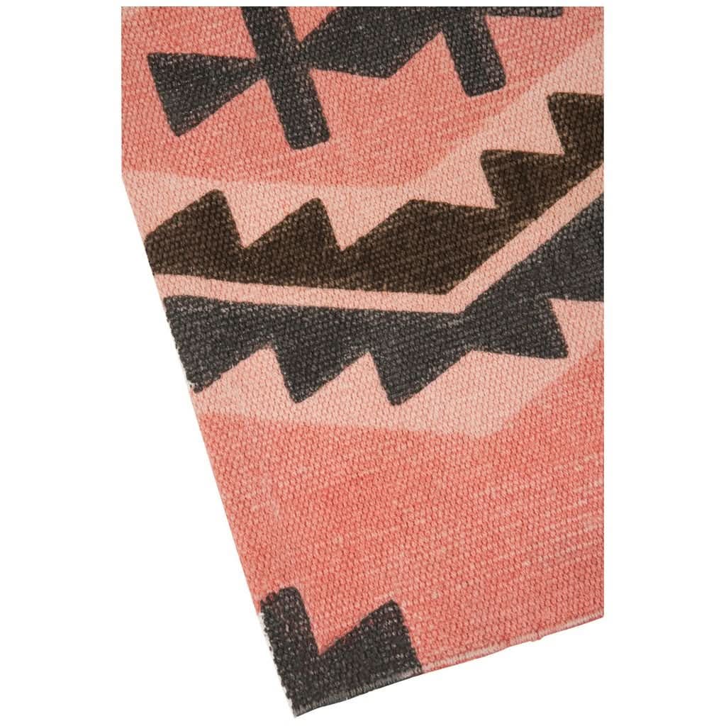 Tapis Ethnique Rose Et Gris