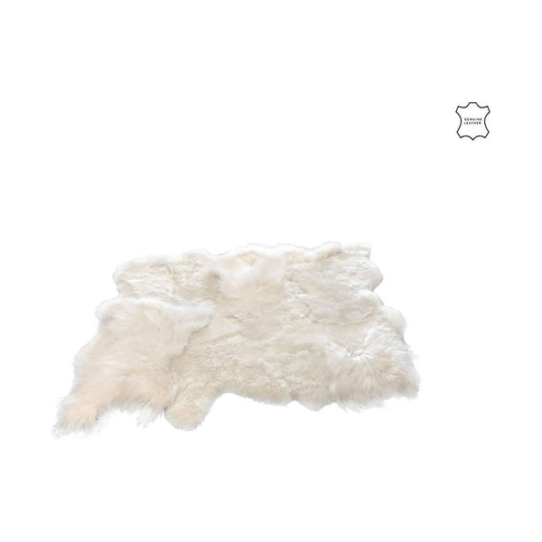 Tapis Mouton Blanc Petit Format Compact