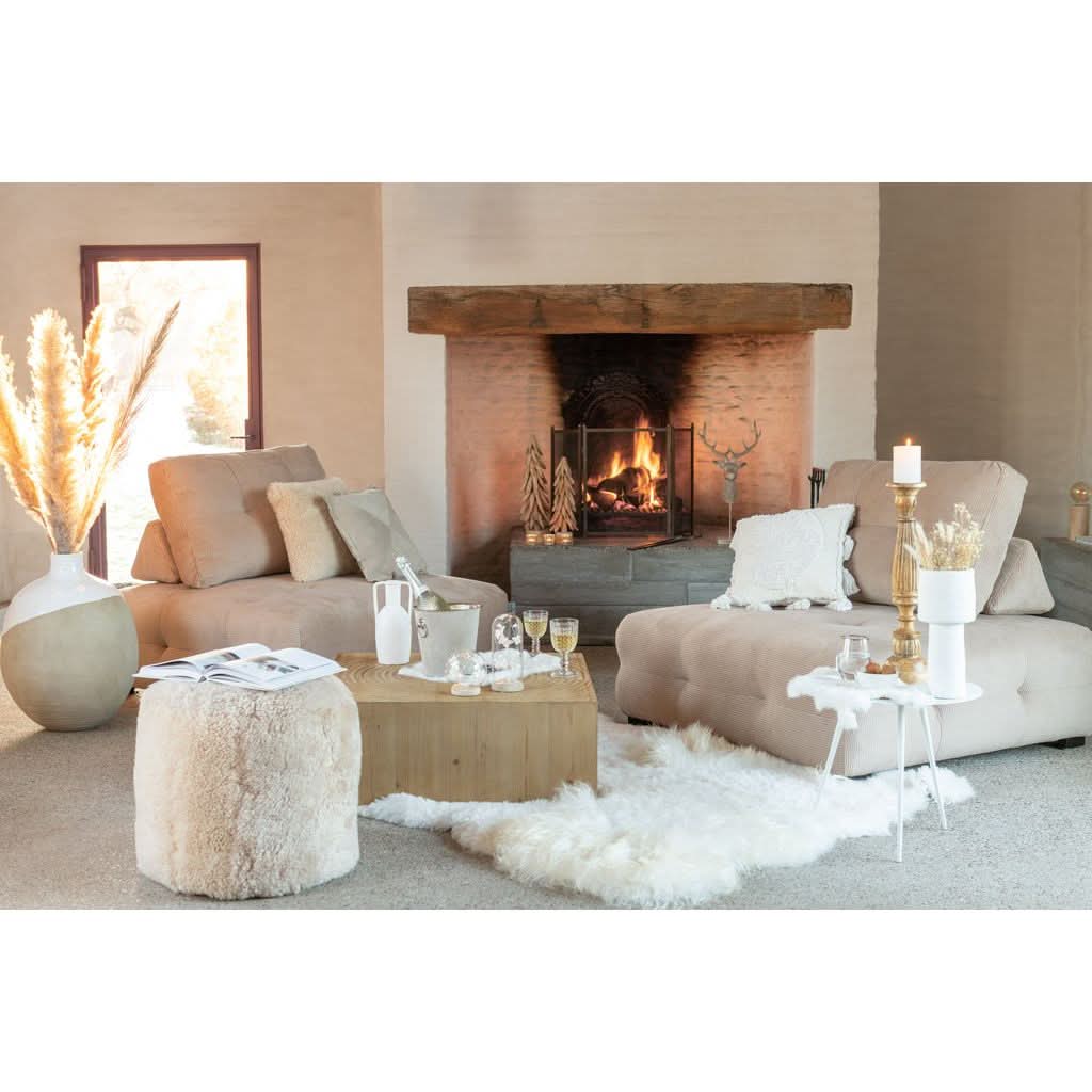 Tapis Mouton Blanc Petit Format Compact