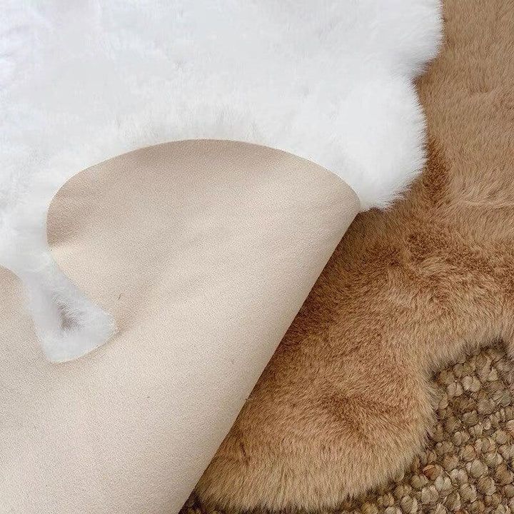 Tapis Ours | Ourson Douillet - Designix Tapis Blanc 45x60cm