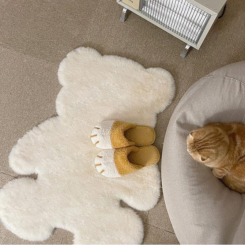 Tapis Ours | Ourson Douillet - Designix Tapis Marron 45x60cm