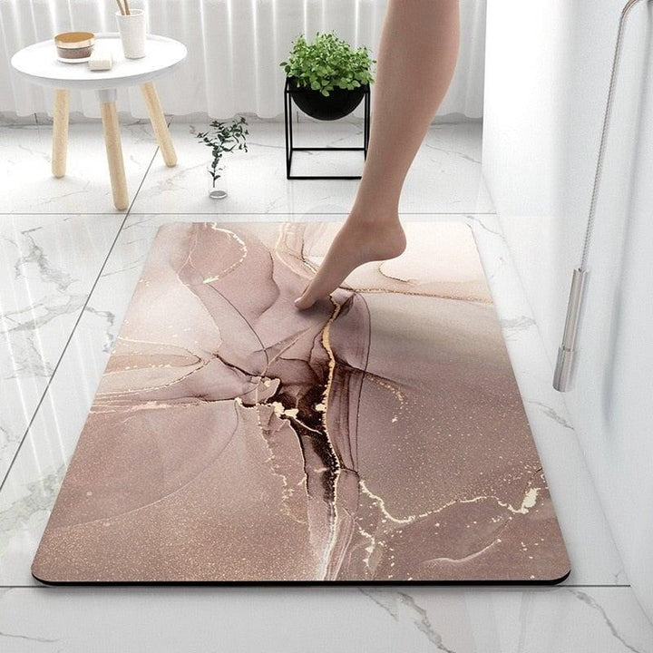 Tapis Salle de Bain Design | Fusion de Styles | Designix - Tapis Beige 50 x 80 cm  - https://designix.fr/