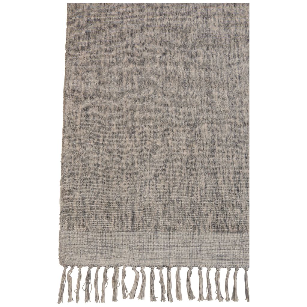 Tapis Viscose Noir Blanc Gris - Designix
