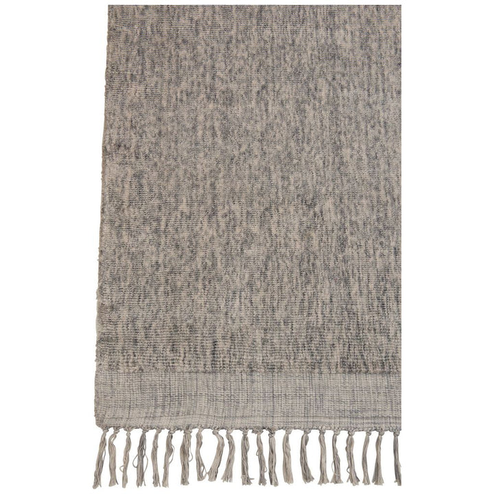 Tapis Viscose Noir Blanc Gris - Designix