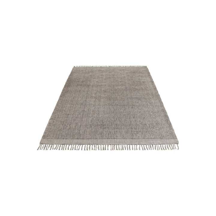 Tapis Viscose Noir Blanc Gris - Designix