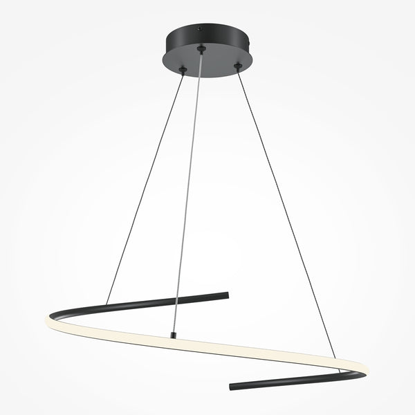 Curve Suspension luminaire noir