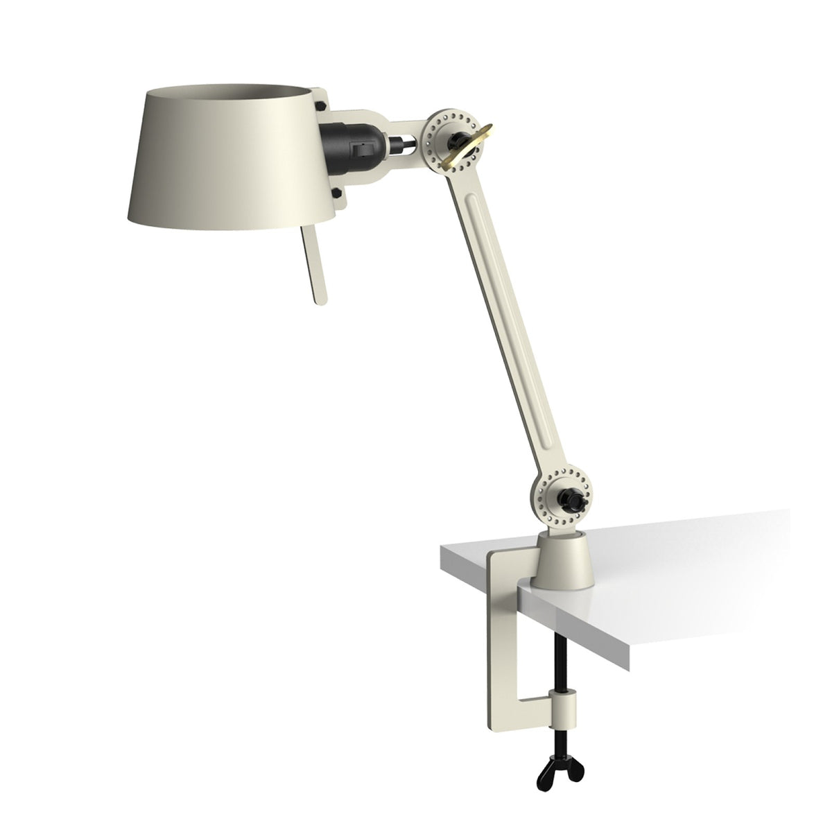 Lampe de bureau Bolt Small 1 bras à pince Gris cendré