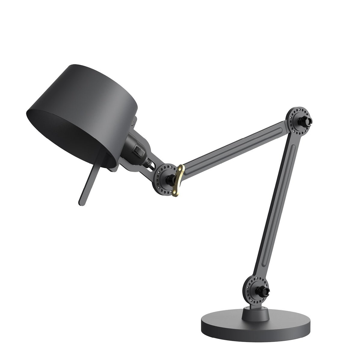 Lampe de bureau Bolt Small 2 bras sur pied Gris nuit