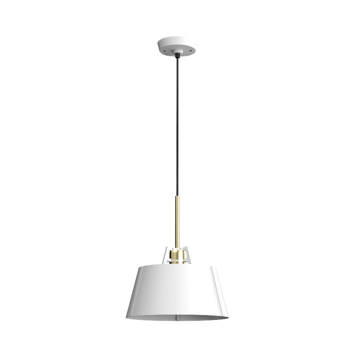 Suspension Bella Blanc pur Laiton