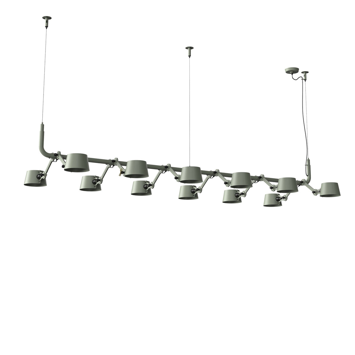 Suspension multiple Bolt 12 lumières Vert flux