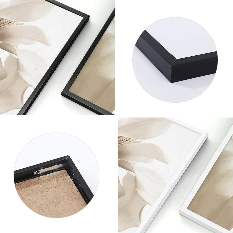 Trio Cadres Photo Plexiglas et Métal | Élégance - Designix Cadres Tableaux Noir 15x20cm
