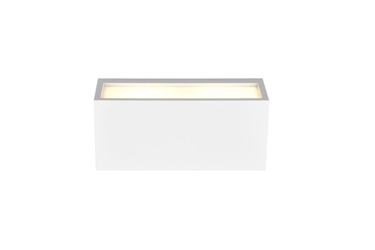 Applique extérieure Mayenne 2 lumières blanche mat
