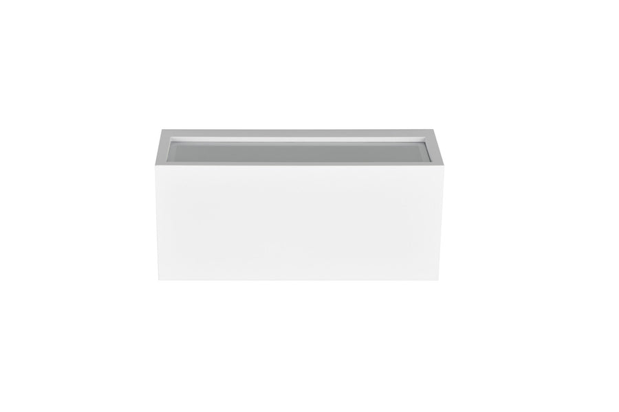 Applique extérieure Mayenne 2 lumières blanche mat