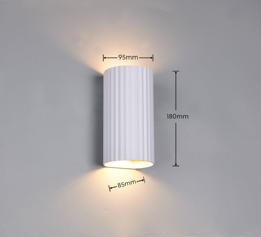 Applique murale Soka 2 lumières blanche mat