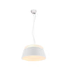 Suspension Baroness 3 lumières blanche mat