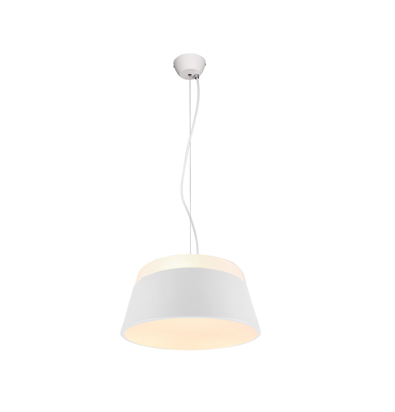 Suspension Baroness 3 lumières blanche mat