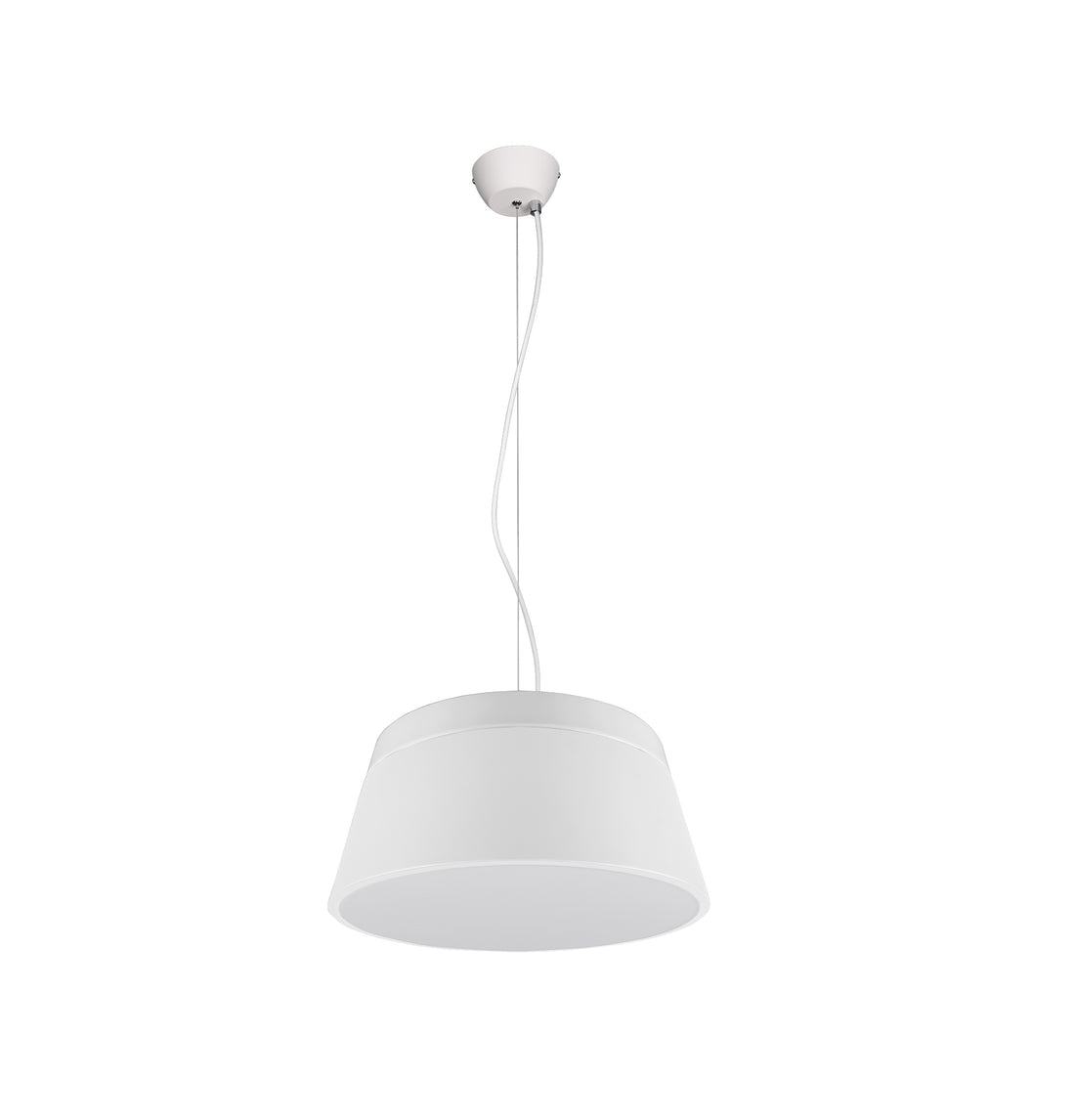 Suspension Baroness 3 lumières blanche mat