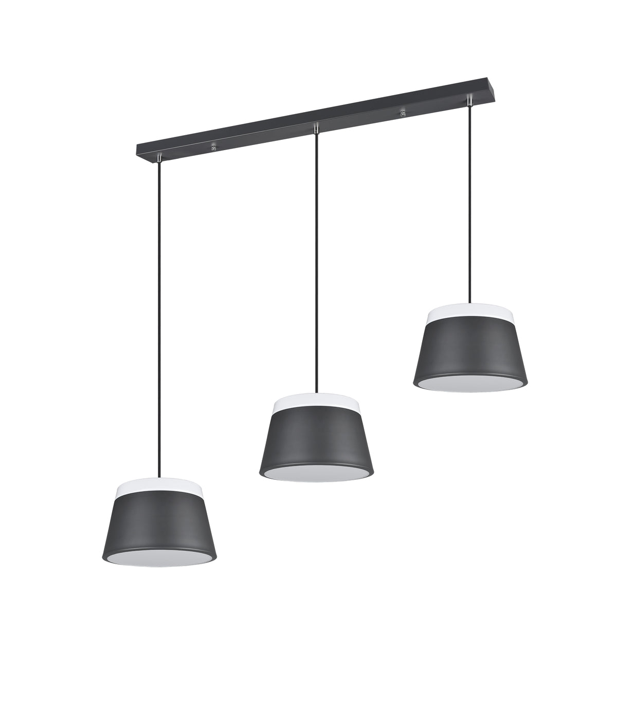 Suspension Baroness 6 lumières anthracite