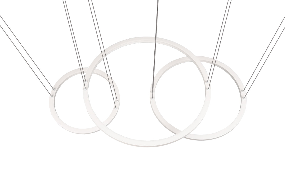 Suspension Morrison blanche mat