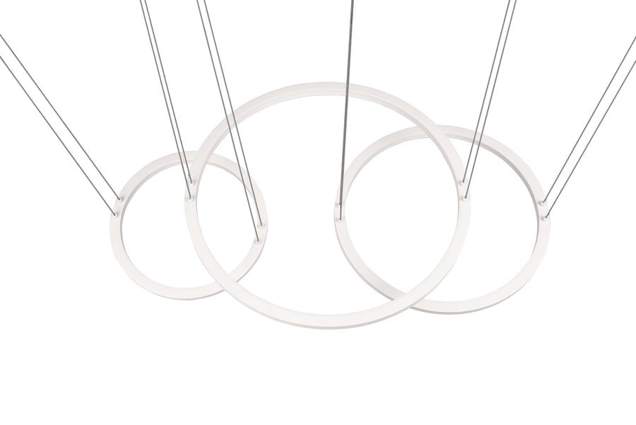 Suspension Morrison blanche mat
