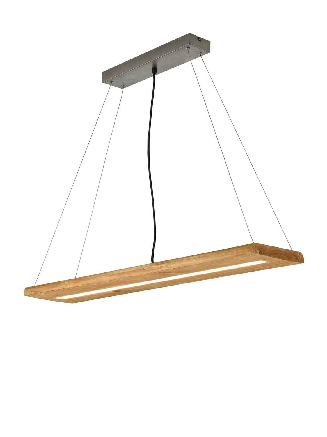 Produit isolé sur fond blanc, angle trois quarts détaillant la finition du bois.