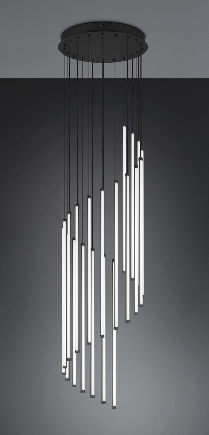 Suspension Baxter noire mat