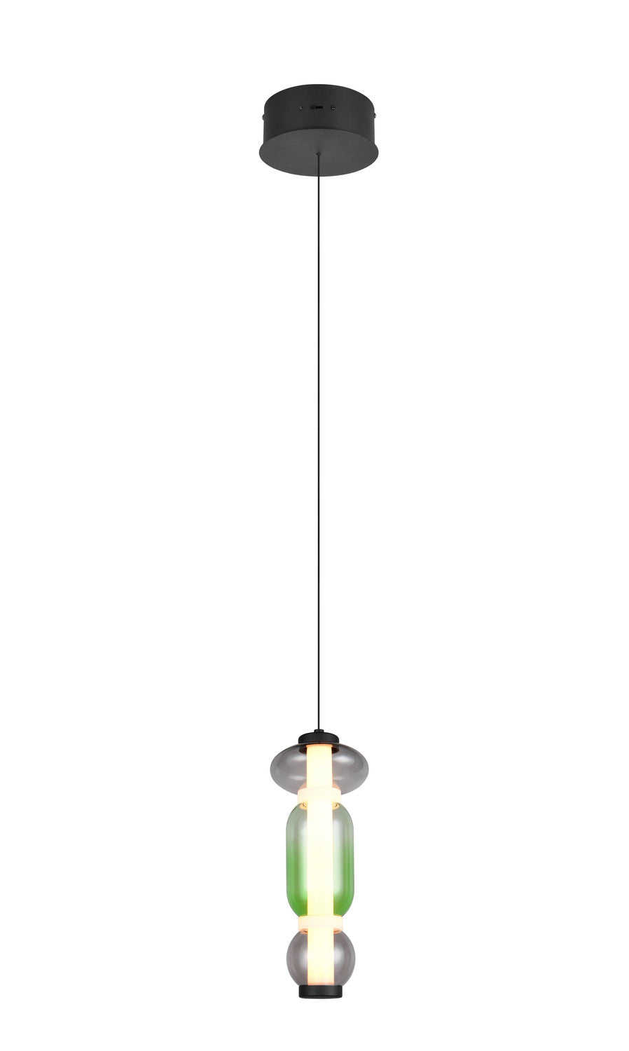 Suspension Minerva multicolore, verre, H 58 cm (334310117)