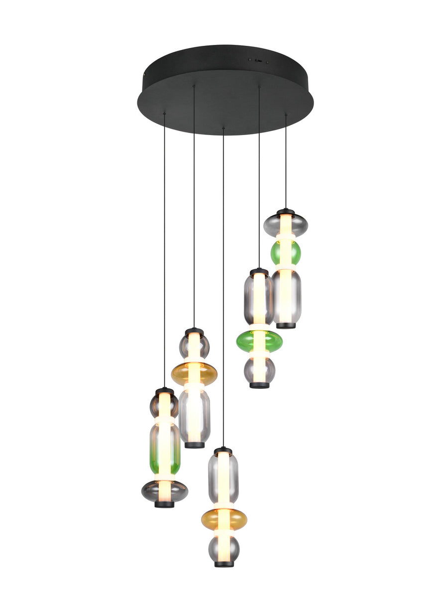 Suspension Minerva multicolore, verre, H 58 cm (334330517)