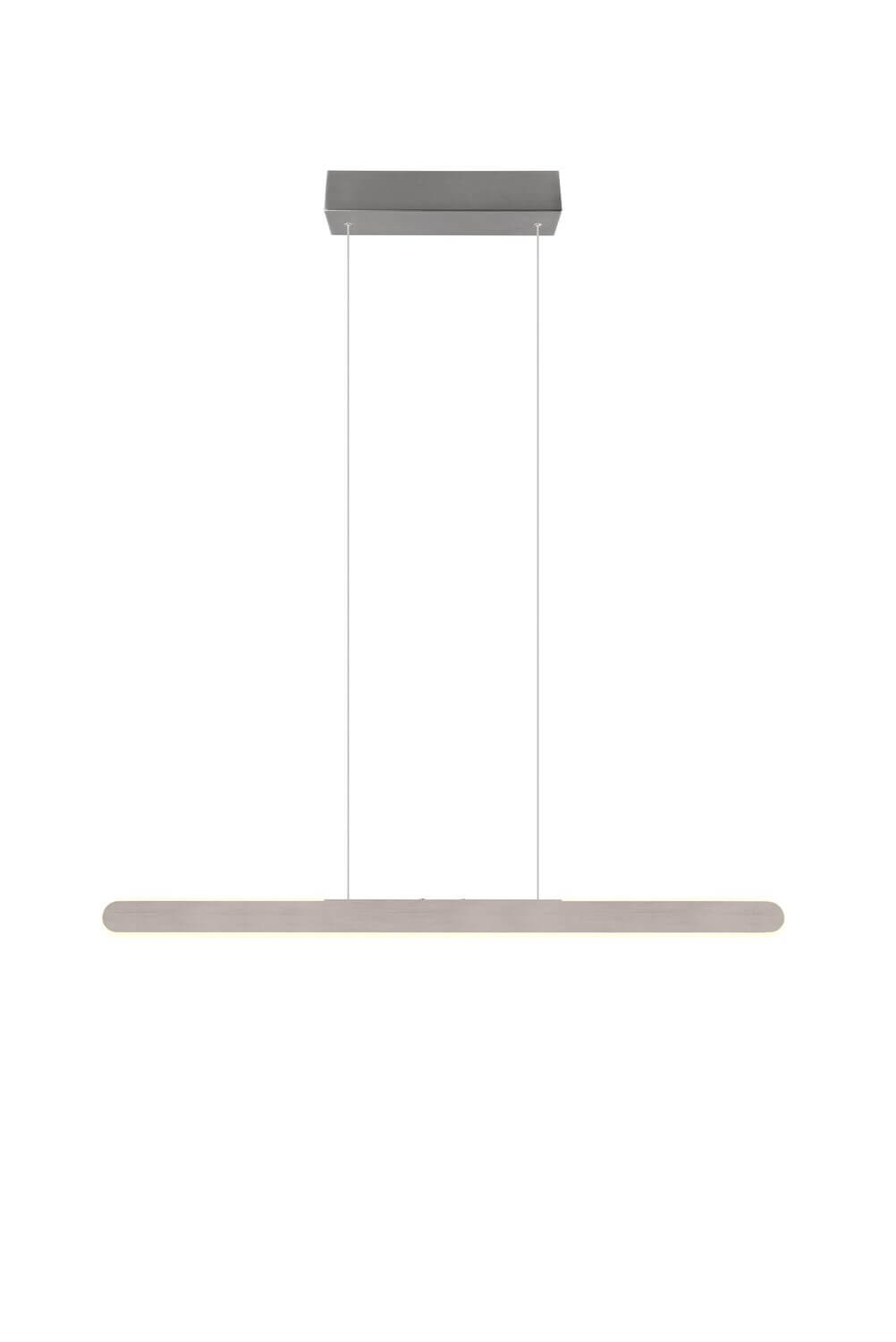 Profil horizontal du bandeau lumineux suspendu, face avant nette