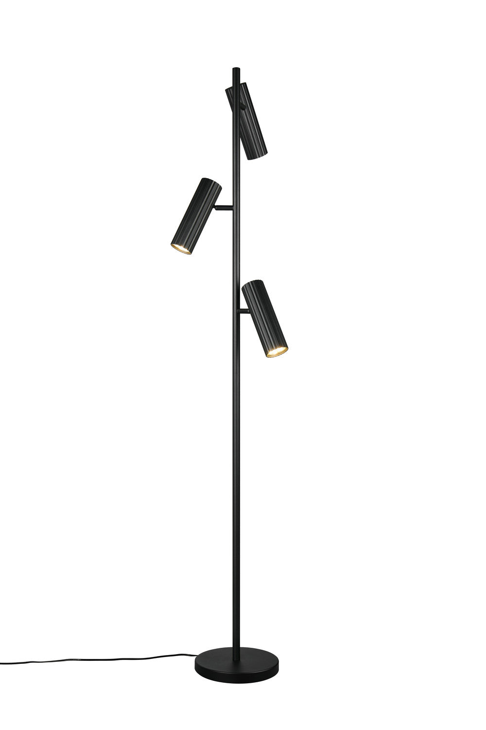 Lampadaire Soka 3 lumières noir mat