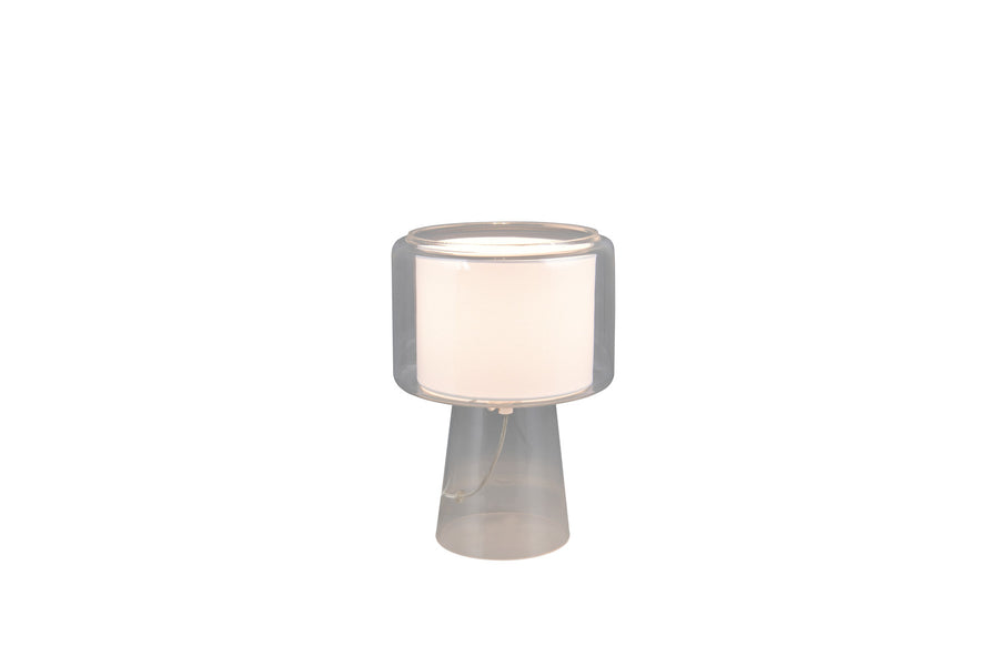 Lampe à poser Rocka transparente, verre
