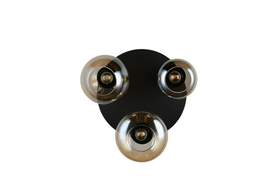 Plafonnier Lumina 3 lumières noir mat