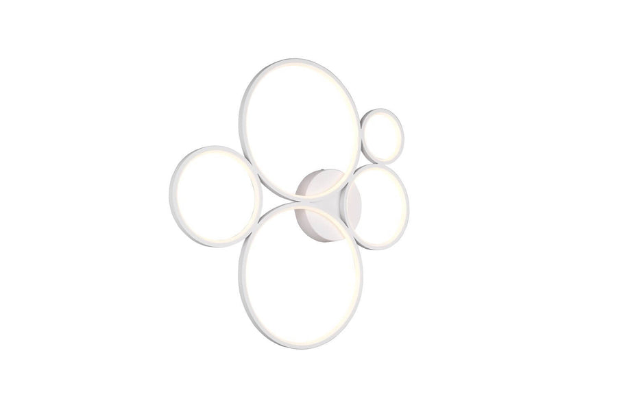 Plafonnier Rondo blanc mat, L 59 cm