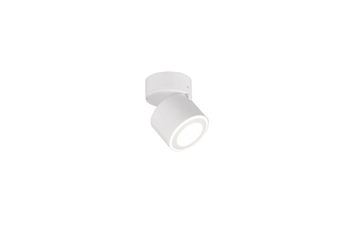 Plafonnier Taurus blanc mat, L 10,9 cm