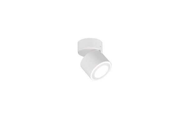 Plafonnier Taurus blanc mat, L 10,9 cm