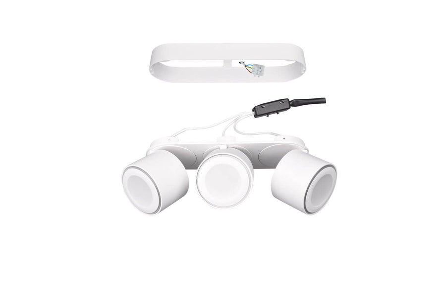 Plafonnier Taurus blanc mat, L 27,3 cm