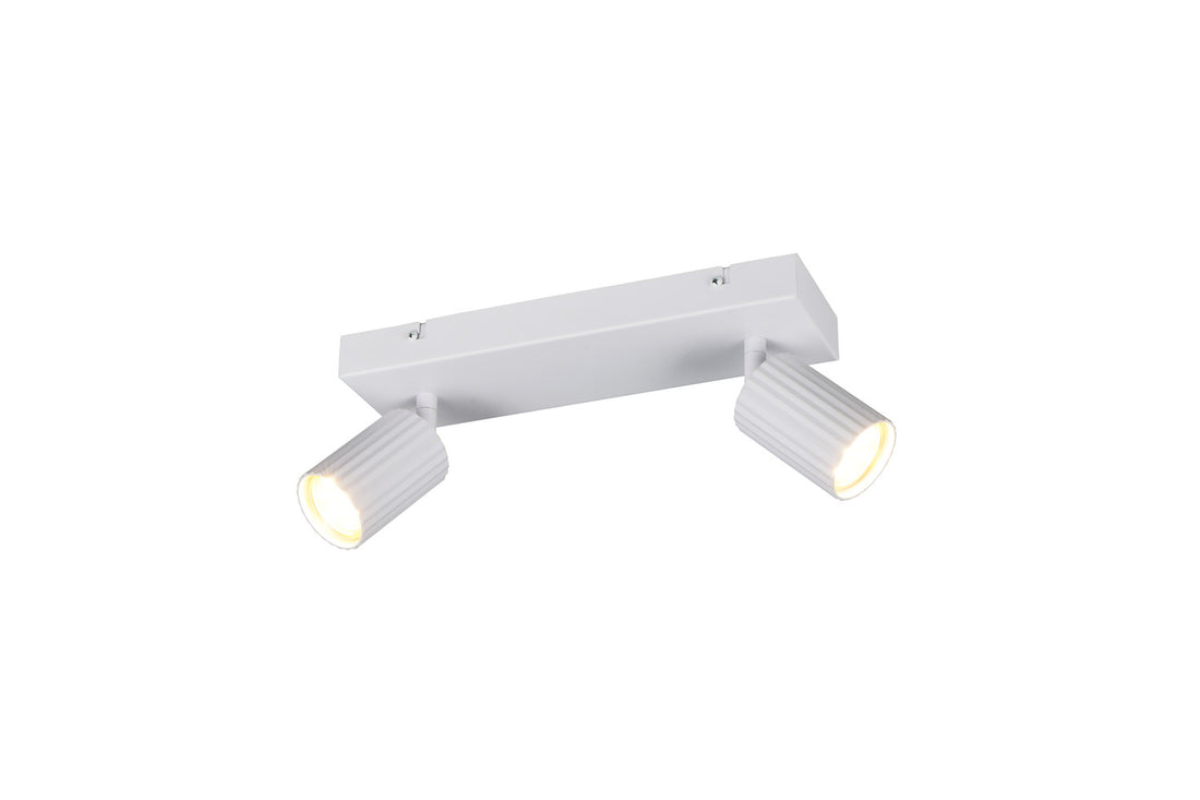 Spot Soka 2 lumières blanc mat