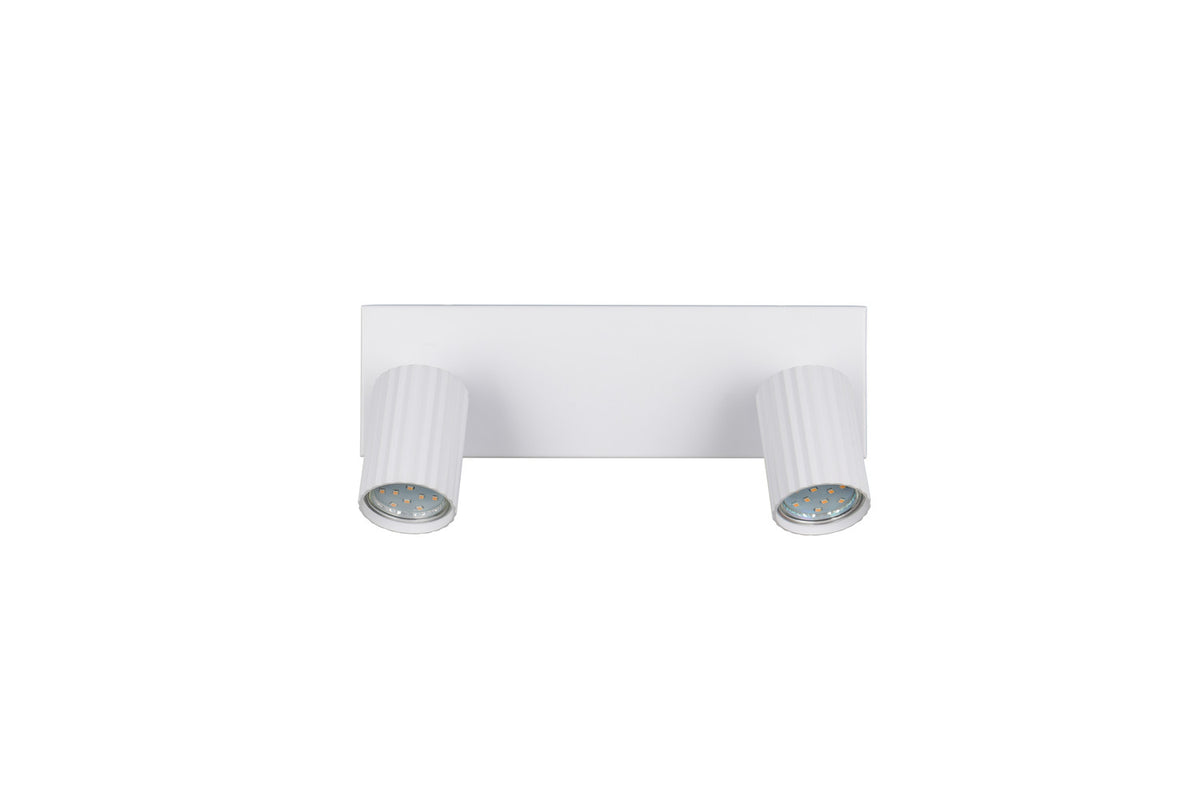 Spot Soka 2 lumières blanc mat