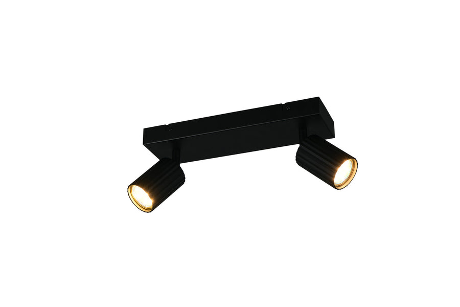 Spot Soka 2 lumières noir mat