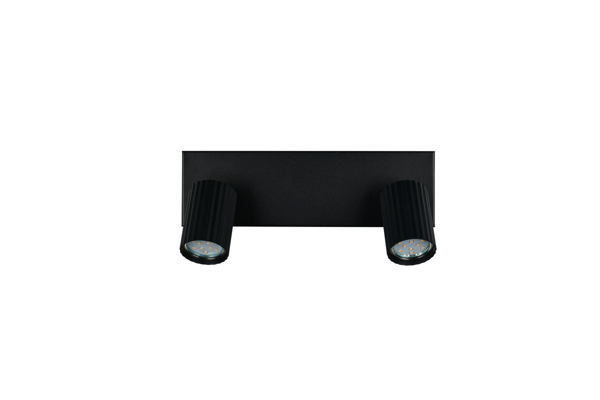 Spot Soka 2 lumières noir mat
