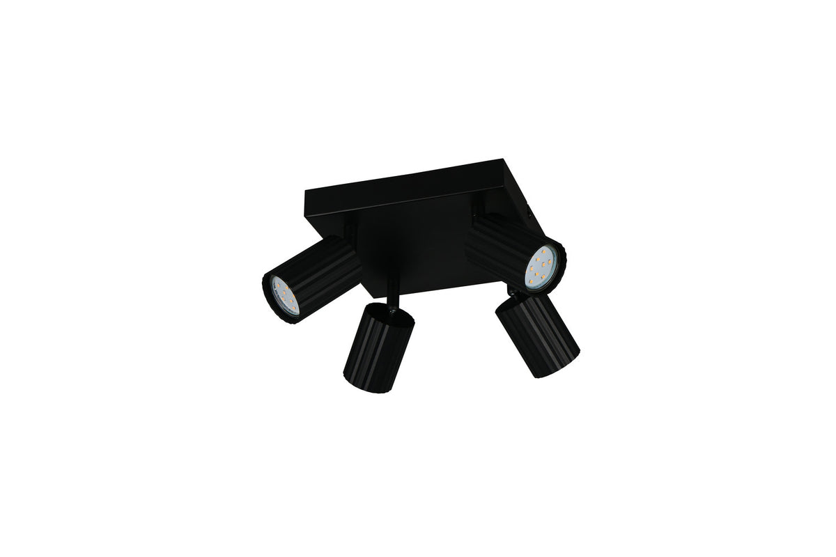 Spot Soka 4 lumières noir mat