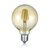 Ampoule LED E27 globe ambrée, 8 W | Trio