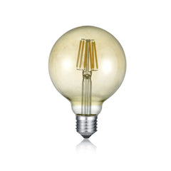 Ampoule LED E27 globe ambrée, 6 W | Trio