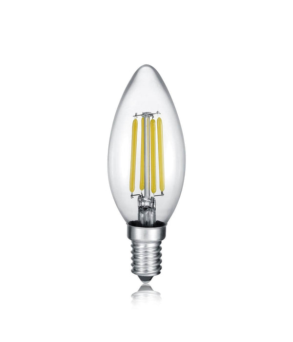 Ampoule LED E14 flamme transparente, 2 W | Trio