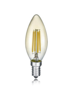 Ampoule LED E14 flamme marron, 4 W | Trio
