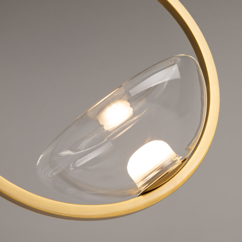 Lunare Suspension luminaire doré