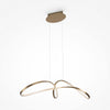 Curve Suspension luminaire doré