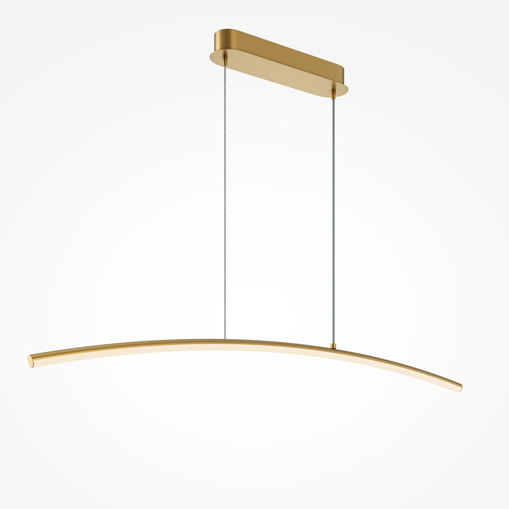 Curve Suspension luminaire doré